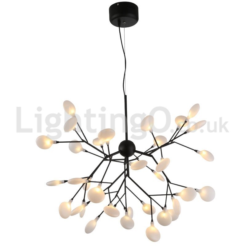 Lámpara de araña de luciérnagas posmoderna