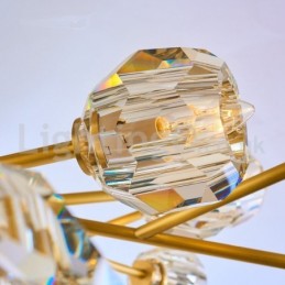 Lámpara de araña de cristal nórdica