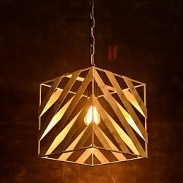 Lámpara de hierro retro moderna minimalista estilo industrial araña