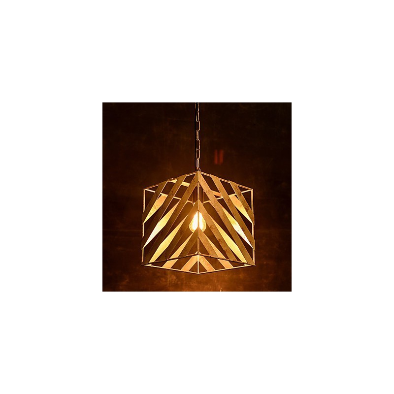 Lámpara de hierro retro moderna minimalista estilo industrial araña