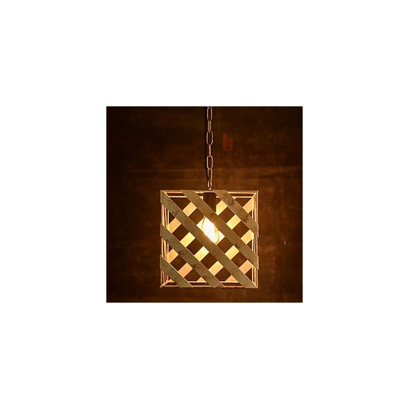 Lámpara de hierro retro moderna minimalista estilo industrial araña