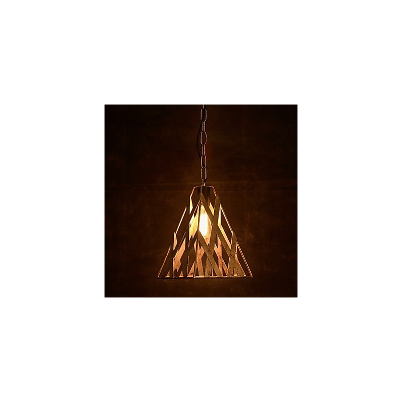 Lámpara de hierro retro moderna minimalista estilo industrial araña