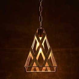 Lámpara de hierro retro moderna minimalista estilo industrial araña