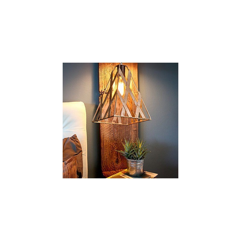 Lámpara de hierro retro moderna minimalista estilo industrial araña