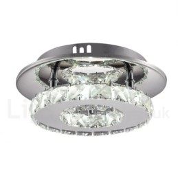 Lámparas de techo modernas de cristal redondas y regulables con control remoto.