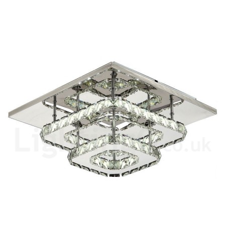 Lámparas de techo empotradas de cristal cuadradas modernas y regulables con control remoto Lámparas de techo empotradas de cristal cuadradas modernas y regulables con control remoto