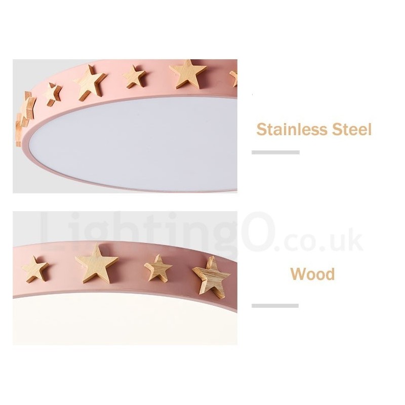 Lámpara de techo circular de madera multicolor ultrafina y regulable con pantalla acrílica, estilo nórdico.