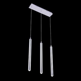 Lámpara colgante moderna contemporánea de metal de 3 luces