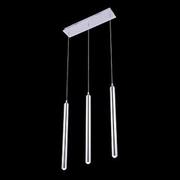 Lámpara colgante moderna contemporánea de metal de 3 luces