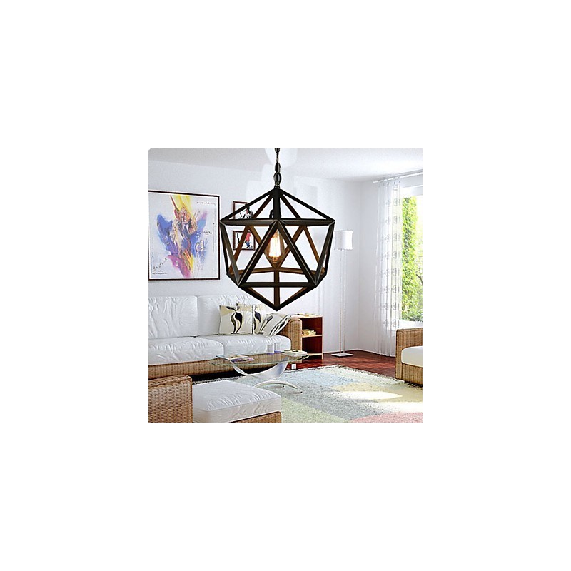 Lámpara de araña de metal vintage estilo rústico