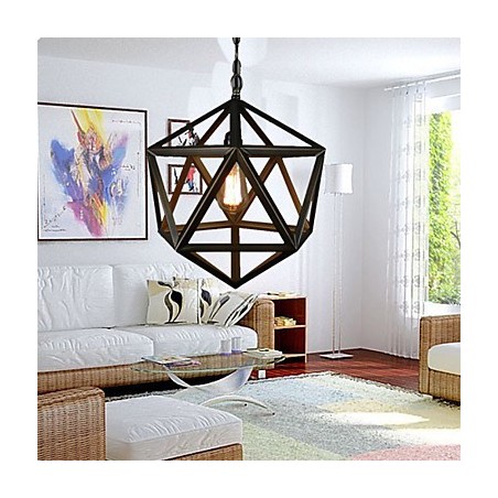 Lámpara de araña de metal vintage estilo rústico