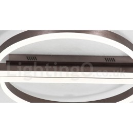 Lámpara de techo redonda moderna y contemporánea de aluminio, empotrada, con regulador de intensidad remoto. También se puede usar como luz de pared.
