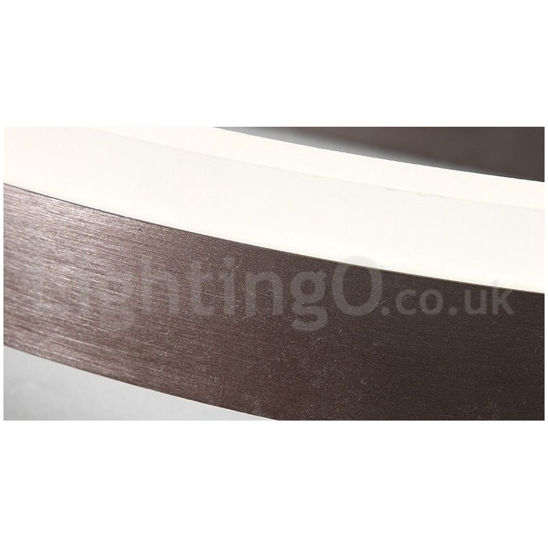 Lámpara de techo redonda moderna y contemporánea de aluminio, empotrada, con regulador de intensidad remoto. También se puede usar como luz de pared.