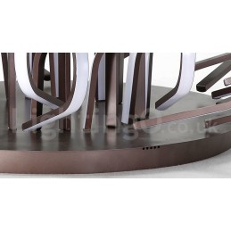 Lámpara de techo empotrada de aluminio moderna y contemporánea con forma de nido de pájaro, regulable y también se puede usar como luz de pared.