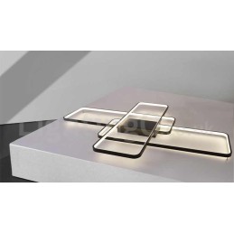 Lámpara de techo moderna y contemporánea de aluminio con pintura, lámpara de pared empotrada con regulador de intensidad remoto para sala de estar y dormitorio. También se puede usar como lámpara de pared.