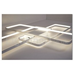 Lámpara de techo moderna y contemporánea de aluminio con pintura, lámpara de pared empotrada con regulador de intensidad remoto para sala de estar y dormitorio. También se puede usar como lámpara de pared.