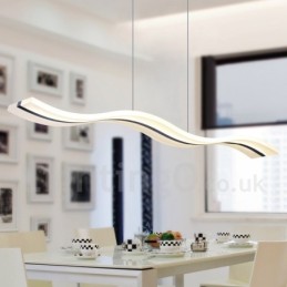Lámpara colgante lineal regulable con control remoto de diseño moderno