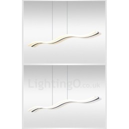 Lámpara colgante lineal regulable con control remoto de diseño moderno