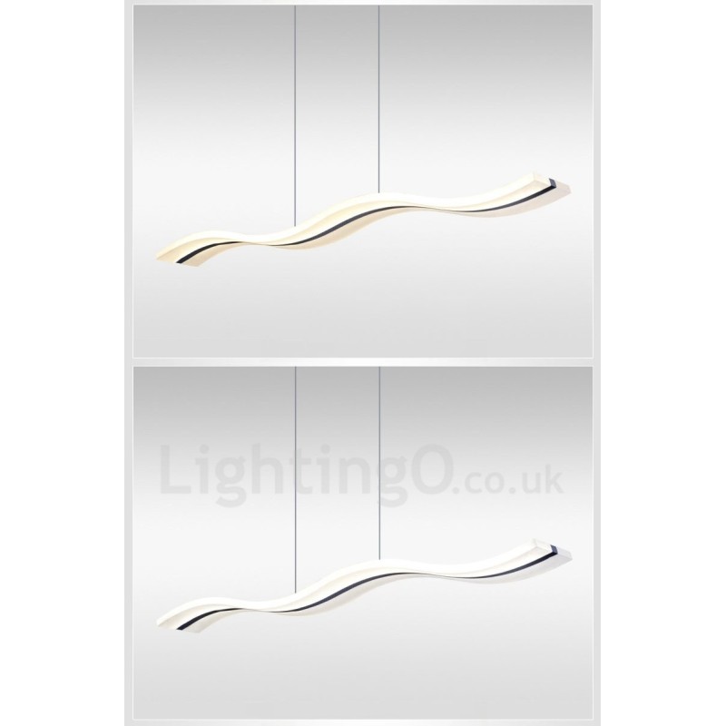 Lámpara colgante lineal regulable con control remoto de diseño moderno