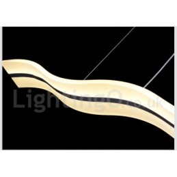 Lámpara colgante lineal regulable con control remoto de diseño moderno