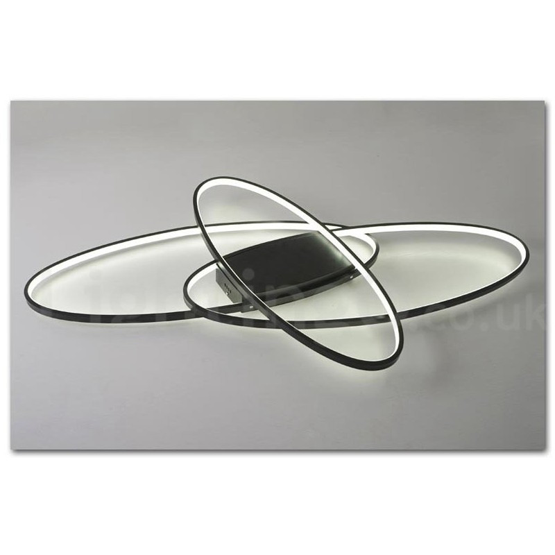 Lámpara de techo moderna y contemporánea de aluminio ovalada regulable, lámpara empotrada para sala de estar y dormitorio. También se puede usar como luz de pared.