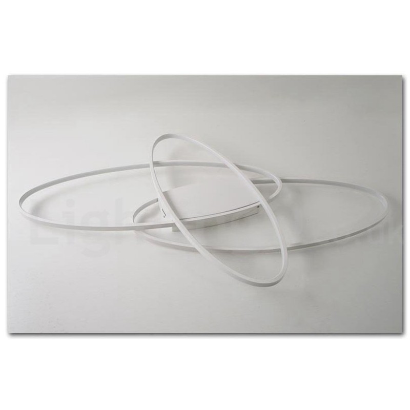 Lámpara de techo moderna y contemporánea de aluminio ovalada regulable, lámpara empotrada para sala de estar y dormitorio. También se puede usar como luz de pared.