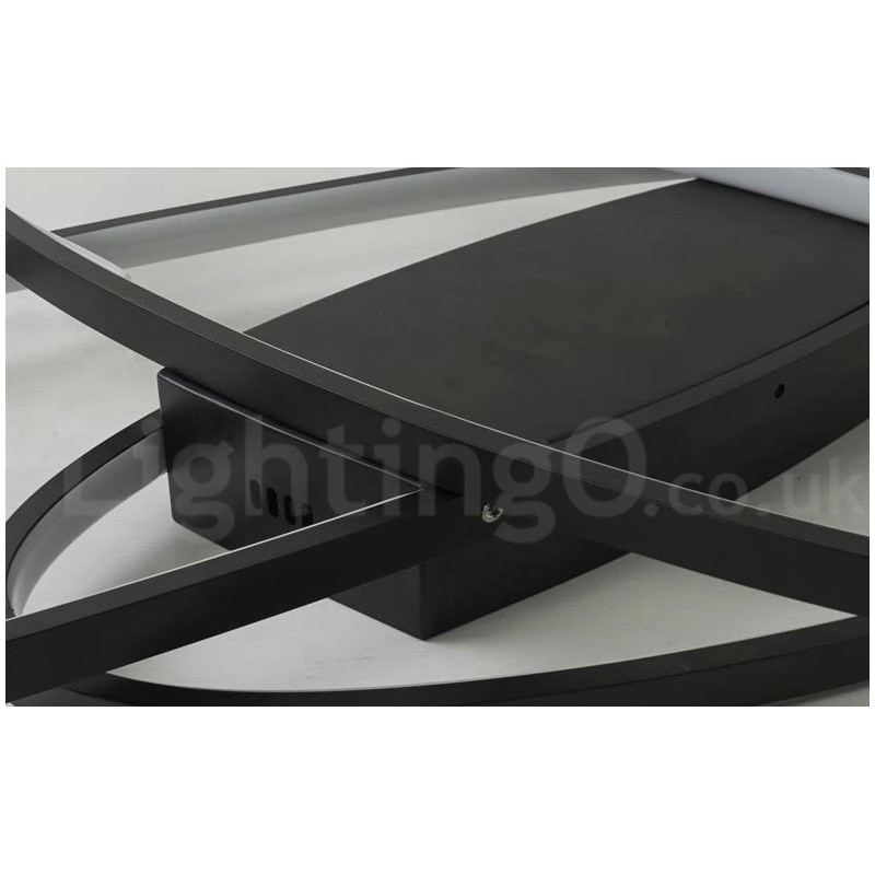 Lámpara de techo moderna y contemporánea de aluminio ovalada regulable, lámpara empotrada para sala de estar y dormitorio. También se puede usar como luz de pared.