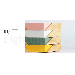 Lámpara de techo de madera ultrafina y multicolor con pantalla acrílica, regulable, estilo nórdico, modelo Macaron