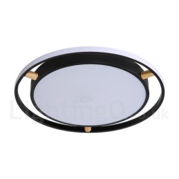 Lámpara de techo redonda de madera multicolor ultrafina Macaron regulable con pantalla acrílica, estilo nórdico