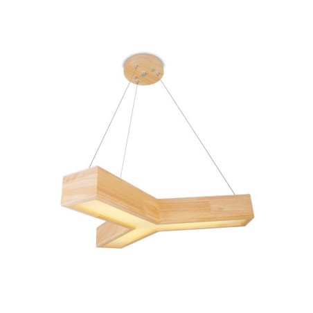 Lámpara colgante triangular moderna de madera Lámpara colgante triangular moderna de madera