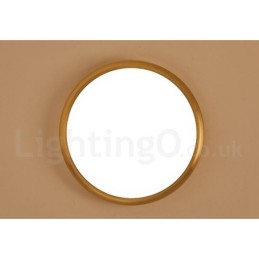 Lámpara de techo empotrada de latón, ultrafina, regulable, moderna y contemporánea, de estilo nórdico, con pantalla acrílica. También se puede usar como aplique de pared.