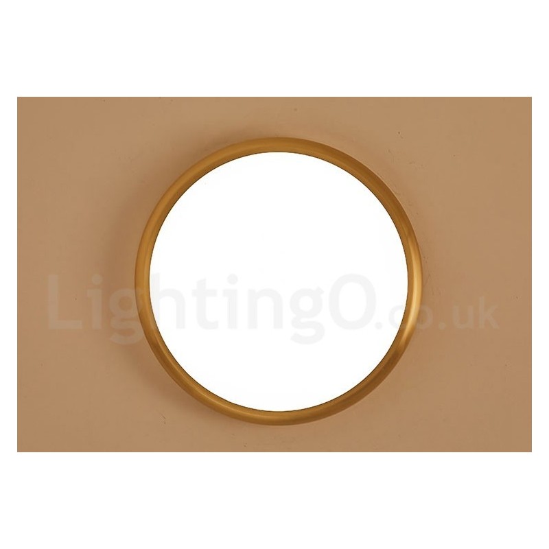 Lámpara de techo empotrada de latón, ultrafina, regulable, moderna y contemporánea, de estilo nórdico, con pantalla acrílica. También se puede usar como aplique de pared.