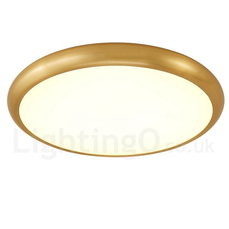Lámpara de techo empotrada de latón, ultrafina, regulable, moderna y contemporánea, de estilo nórdico, con pantalla acrílica. También se puede usar como aplique de pared.