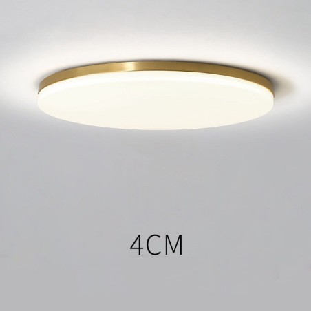 Lámpara de techo empotrada de estilo nórdico moderno, contemporáneo, ultrafina y redonda, regulable, de latón, con pantalla acrílica. También se puede usar como luz de pared. Lámpara de techo empotrada de estilo nórdico moderno, contemporáneo, ultrafina y redonda, regulable, de latón, con pantalla acrílica. También se puede usar como luz de pared.