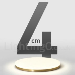 Lámpara de techo empotrada de estilo nórdico moderno, contemporáneo, ultrafina y redonda, regulable, de latón, con pantalla acrílica. También se puede usar como luz de pared.