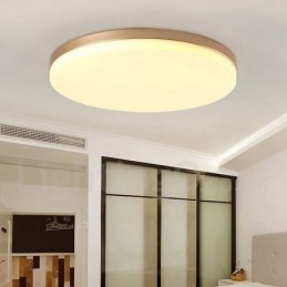 Lámpara de techo empotrada de estilo nórdico contemporáneo, moderna, regulable y redonda, ultrafina, con pantalla acrílica. También se puede usar como aplique de pared.