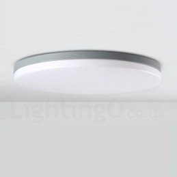 Lámpara de techo empotrada de estilo nórdico contemporáneo, moderna, regulable y redonda, ultrafina, con pantalla acrílica. También se puede usar como aplique de pared.