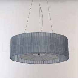 Lámpara colgante moderna Drum de 4 luces con pantalla de tela