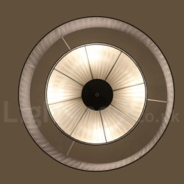 Lámpara colgante moderna Drum de 4 luces con pantalla de tela