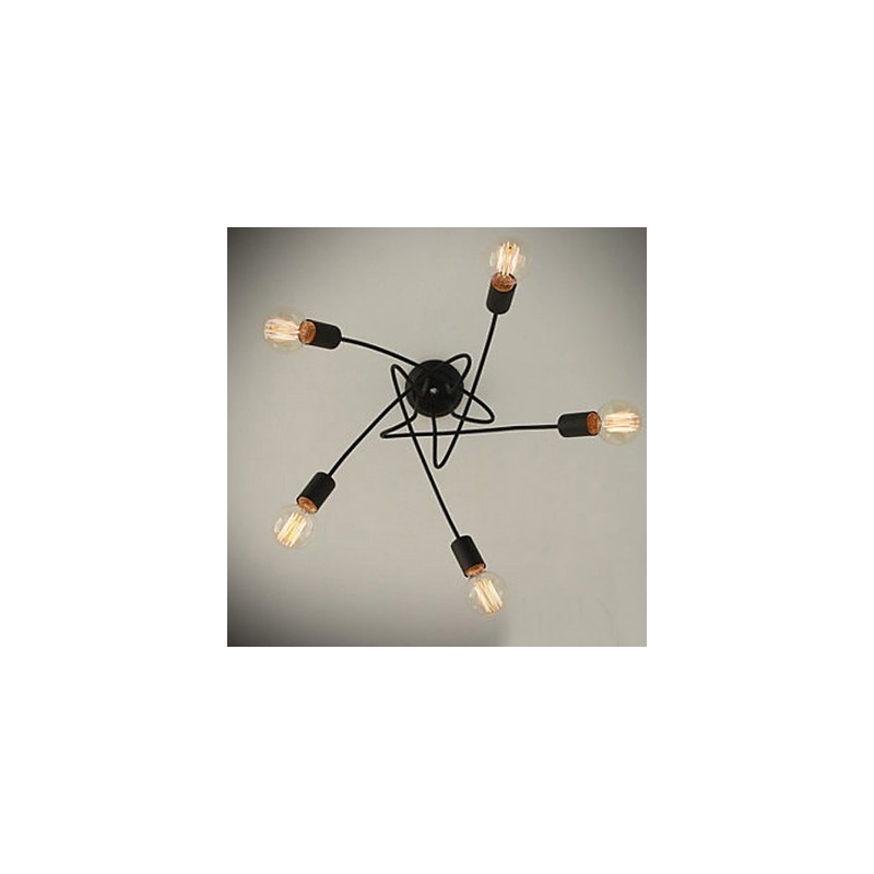 Lámpara de araña de metal con pintura contemporánea moderna
