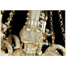 Lámpara de araña moderna y lujosa de cristal K9 color coñac retro de 3 niveles, extragrande