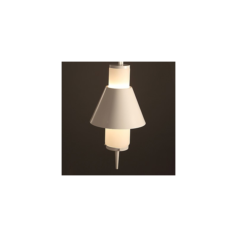 Lámpara colgante de metal moderna y contemporánea de 2 luces estilo mini