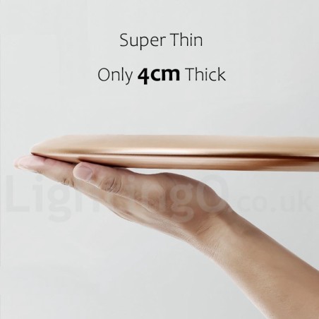 Lámpara de techo empotrada de estilo nórdico contemporáneo, moderna, regulable, superfina y de 4 cm de grosor, con pantalla acrílica y control remoto. También se puede usar como luz de pared. Lámpara de techo empotrada de estilo nórdico contemporáneo, moderna, regulable, superfina y de 4 cm de grosor, con pantalla acrílica y control remoto. También se puede usar como luz de pared.