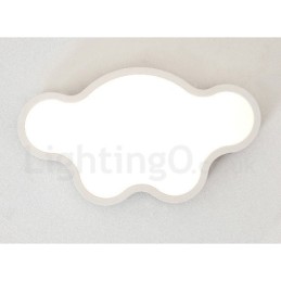 Lámpara de techo infantil empotrada de madera y acero retro