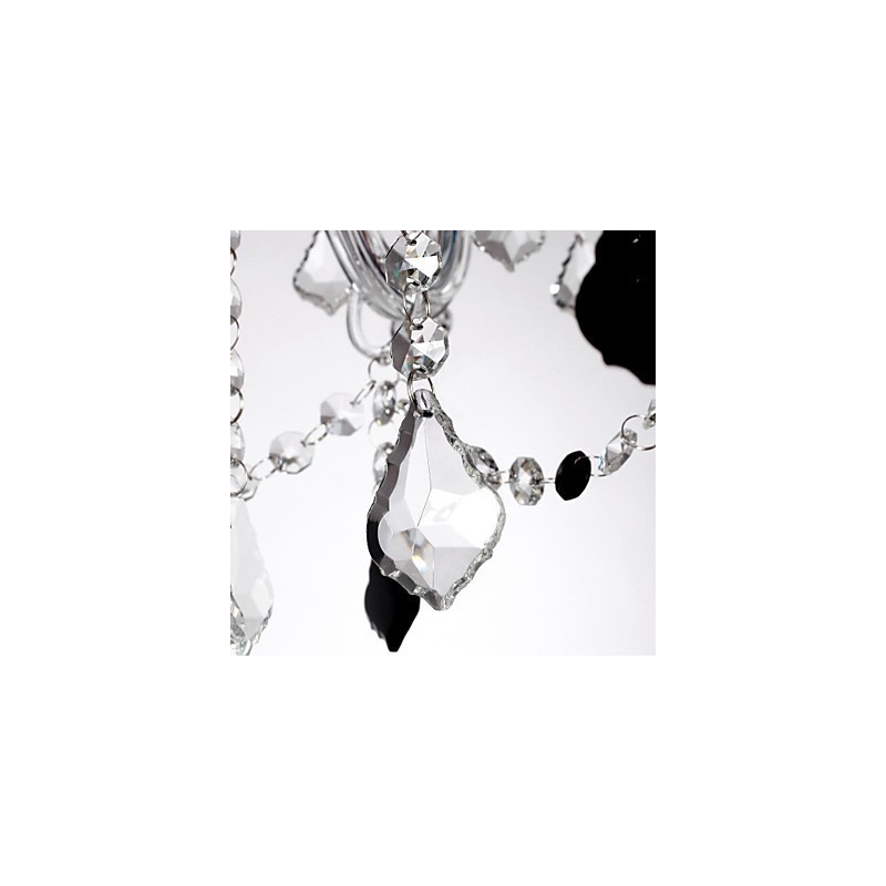 Lámpara de araña de lujo de 6 luces con velas