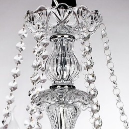 Lámpara de araña de lujo de 6 luces con velas