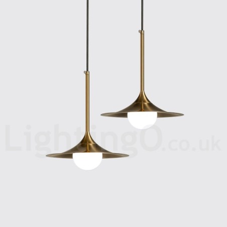Lámpara colgante estilo industrial, estilo mini, dorada, galvanizada, con acabado pintado y pantalla de vidrio. Lámpara colgante estilo industrial, estilo mini, dorada, galvanizada, con acabado pintado y pantalla de vidrio.