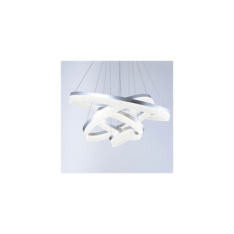Lámpara colgante de anillo de araña de acrílico, accesorios de iluminación con