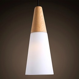 Lámpara de araña estilo mini moderna contemporánea de madera de bambú