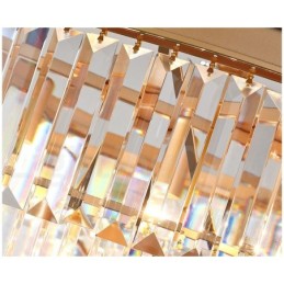 Lámpara de techo empotrada de cristal K9 redonda de lujo posmoderna para sala de exposiciones